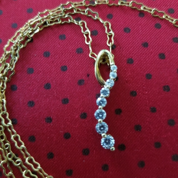 Vintage Stauer 925 Gold Overlay Journey  Pendant - Picture 2 of 12